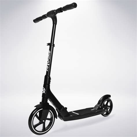Exooter M7bk Manual Non Foldable Adult Kick Scooter With Dual