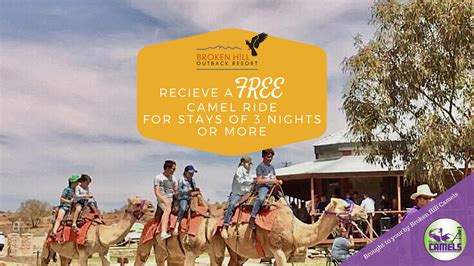 Camel Rides At The Resort For July 2020 School Holidays Broken Hill