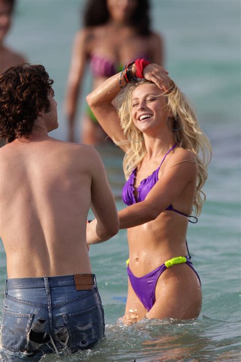 Julianne Hough In Bikini At Set Rock Of Ages In Miami Gotceleb