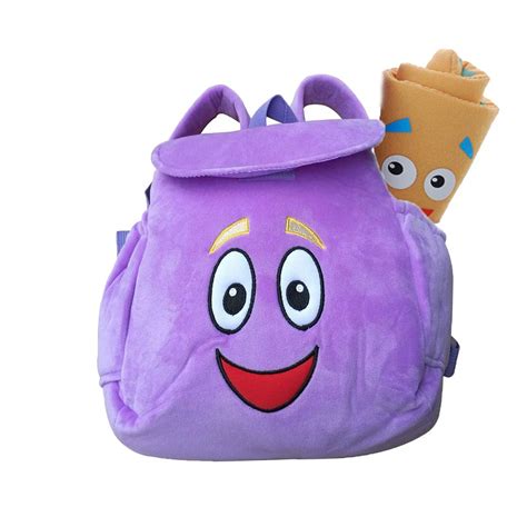 Girls Accessories Dora The Explorer Backpack Plush With Map Preschool