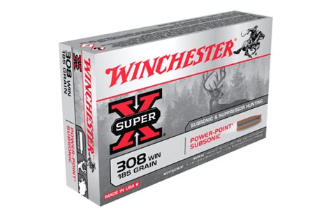 Winchester Super X 308Win 185 Gr. Subsonic 20 Pack