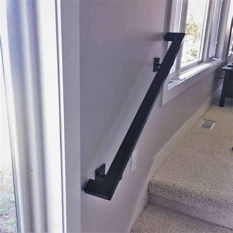 A handrail is a rail that is designed to be grasped by the hand so as to provide stability or support. Short Metal Handrail with Square Brackets - Great Lakes ...