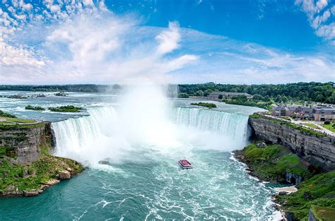 Hd Wallpaper Niagara Falls Canada Tourist Sky Water Plant Beauty