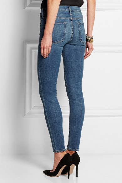 Frame Le Skinny De Jeanne Mid Rise Jeans Net A Porter Com