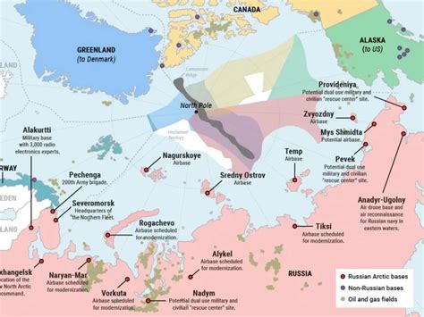 Carte Des Bases Militaires Dans Larctique