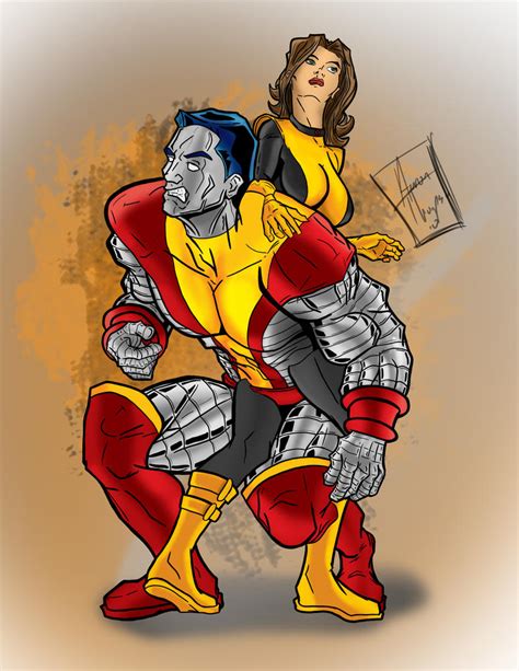 Colossus And Kitty By Adthompson On Deviantart