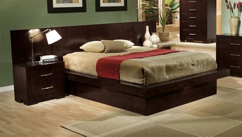 Financing options & free shipping available! Modern 4 PC platform bed queen bedroom Fairfax VA ...