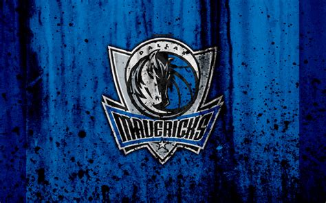 Download Wallpapers 4k Dallas Mavericks Grunge Nba Basketball Club