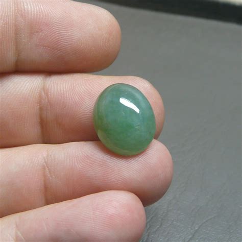 950 Ct Burmese Jadeite Jade Gemstone Green Jadeite Cabochon Etsy