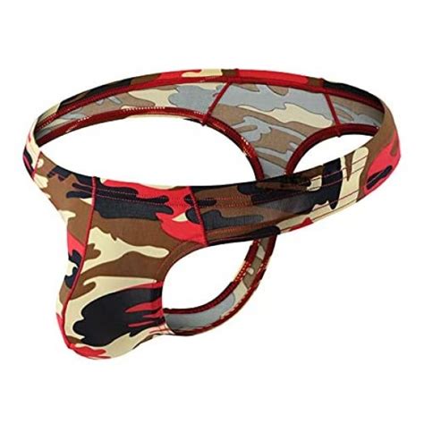 Arjen Kroos Men Thongs Camouflage Low Rise G String Underwear At Mens