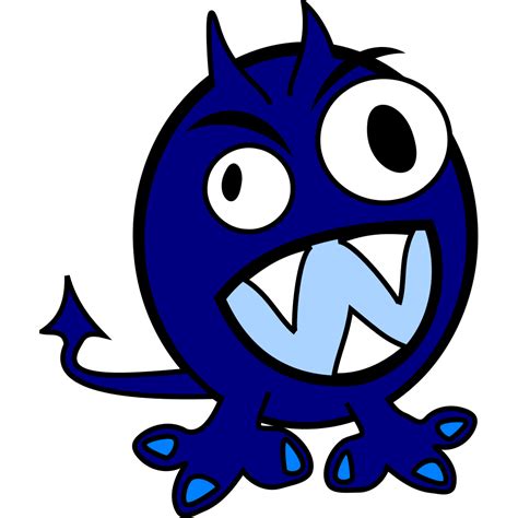 Blue Monster PNG, SVG Clip art for Web - Download Clip Art, PNG Icon Arts