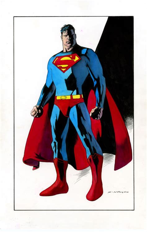 Kevin Nowlan Color Superman Commission In Wallace Harringtons July