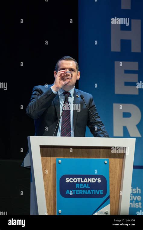 Scottish Conservative Party Leader Douglas Ross During The Scottish