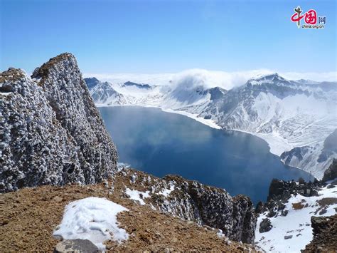 Tianchi Lake Or Heaven Lake Is A Crater Lake Perched Atop The Changbai