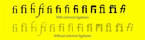 Css Font Variant Ligatures