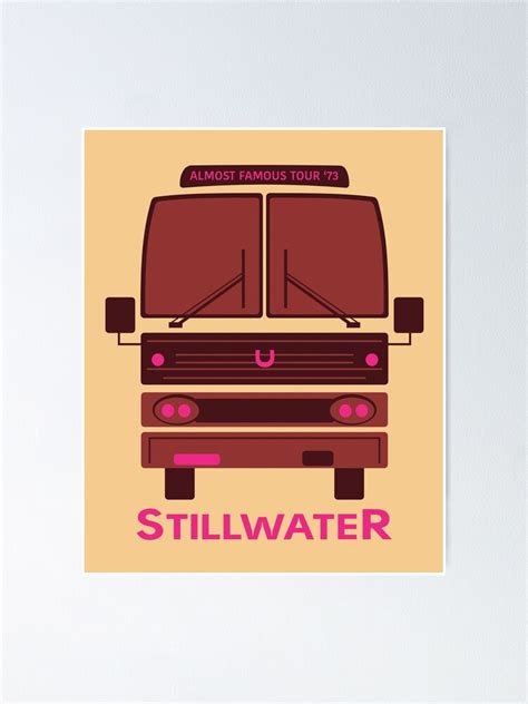 Almost Famous Stillwater Tour Bus Poster By Guiltycubicle Redbubble