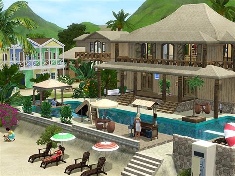 The Sims Resource Blue Lagoon Beach Resort