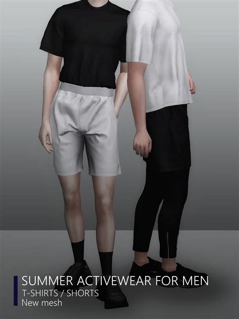 Rona Sims Rona Summer Activewear For Men Sims 4 Cc Finds