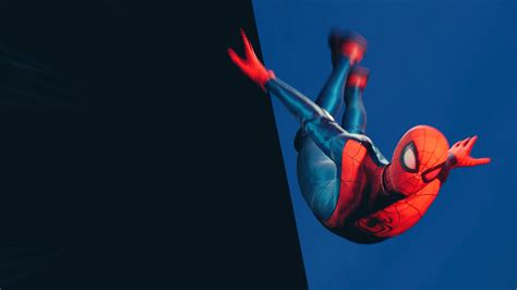 Marvel Spider Man Miles Morales Jumping 4k Wallpaperhd Games
