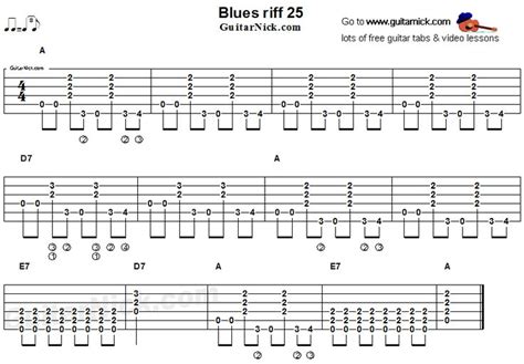 Blues Guitar Riff 25 Acoustic Flatpicking Guitar Tabs Blues Guitar Guitar Tabs Songs