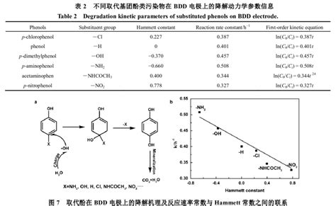 Electrochemical Degradation Mechanism Of Substituted Phenols On Bdd