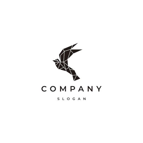 Premium Vector Bird Geometric Logo Design Template