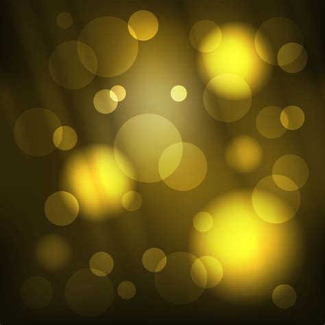 Gold Glitter Light Bokeh Circles And Rays Background Download Free