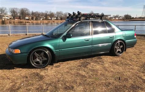 1993 Honda Accord Ex Sedan Cb7 Jdm Static Lowered Camber Stanced 5 Lug