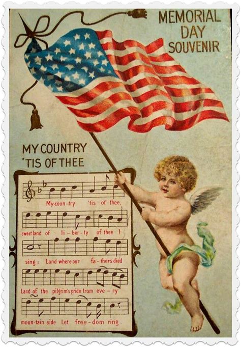 Angles Are Over Us Memorial Day Vintage Postcards Patriotic Pictures