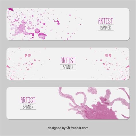 Free Vector Artist Banners