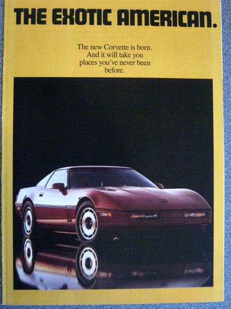 1984 Corvette Advertisement 8 Page Chevrolet Corvette Corvette