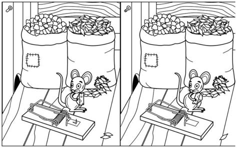 Quiz Find In One Minute 6 Differences In The Picture With A Brave Mouse