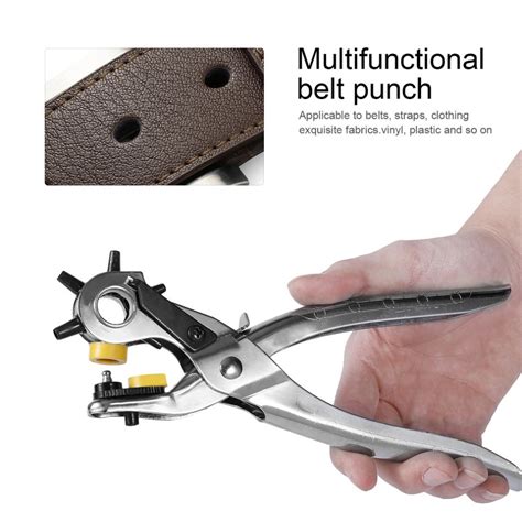 Multi Function Portable Puncher Heavy Duty Leather Hole Punch Hand