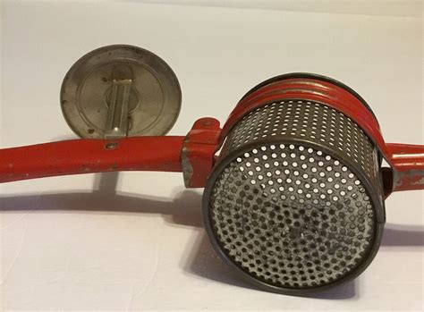 Vintage Handy Things Red Metal Potato Masher Ricer Michigan Usa Ebay
