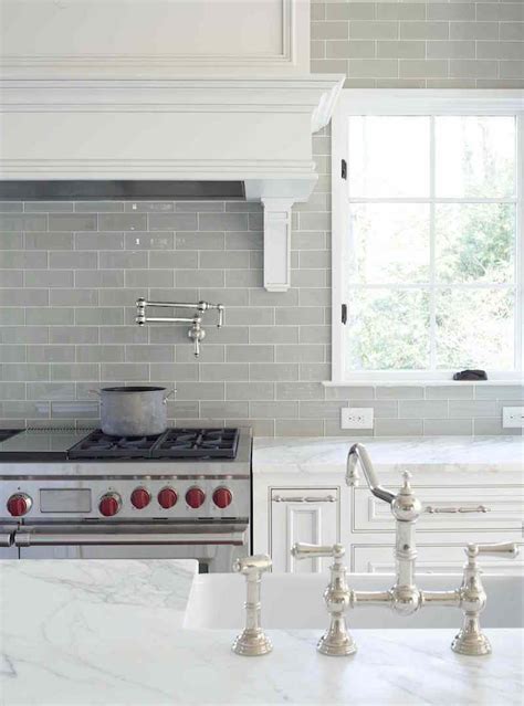 20 Kitchen Backsplash Gray Subway Tile