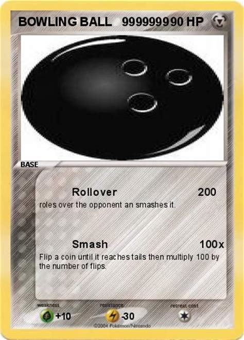 Pokémon Bowling Ball 9999999 9999999 Rollover 200 My Pokemon Card