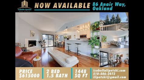 Now Available 86 Anair Way Oakland By Izabella Lipetski Real Estate