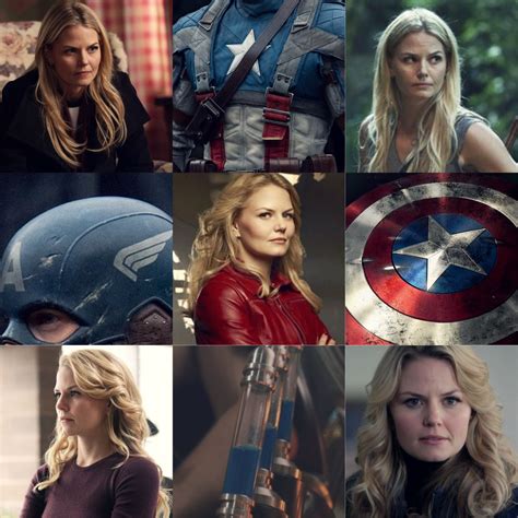 Gender Swapped Avengers Jennifer Morrison As Stephanie Rogers Aka Captain America