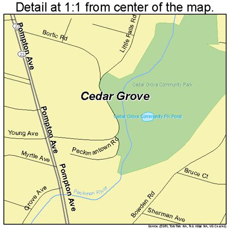 Cedar Grove New Jersey Street Map 3411230