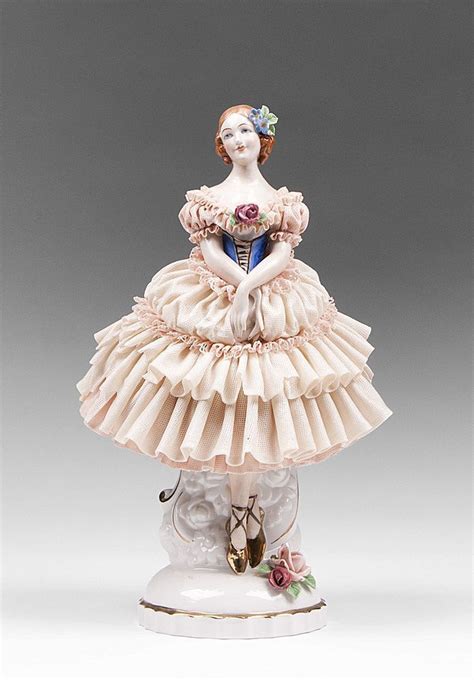 Dresden Decorating Studio Lacey Porcelain Ballerina Figurine Dresden