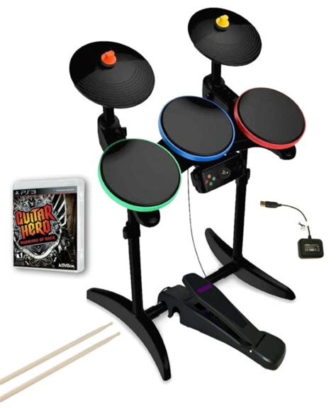 Ps3 Guitar Hero Warriors Of Rock Drums Guitar Hero Pedal Dongle Gh Game Ebay