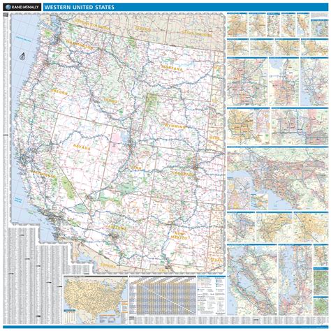 Road Map Of The Western United States World Map