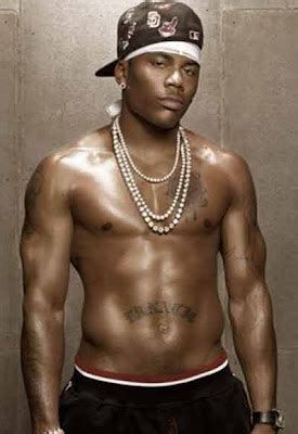 Black Male Celebrities Rapper Nelly Shirtless