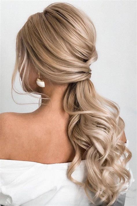 Pony Tail Hairstyles Wedding Party Perfect Ideas Wedding Forward Tail Hairstyle Wedding