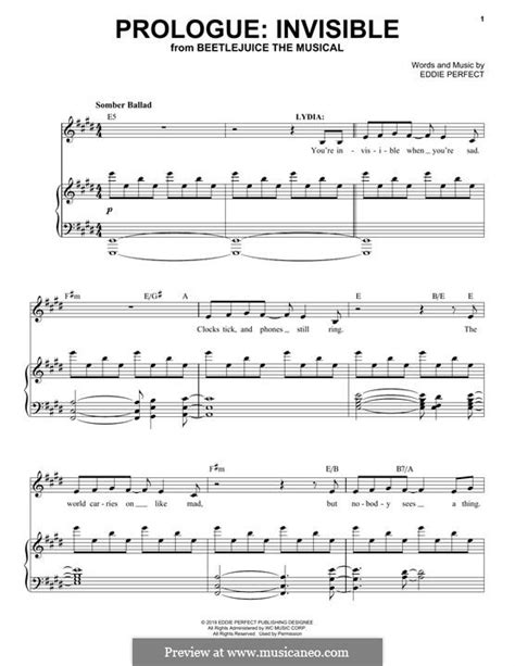 Beetlejuice the musical tells the story of lydia deetz, a strange and unusual teenager obsessed with the whole being dead thing. lucky for lydia, her new house is haunted by a recently deceased couple and beetlejuice, a delightful demon with a real zest for life. Home Sheet Music Beetlejuice