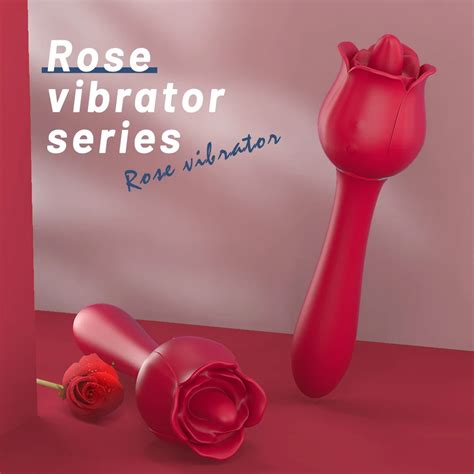 S Hande Drop Shipping G Spot Rose Vibrator Rose Licking Tongue Vibrator