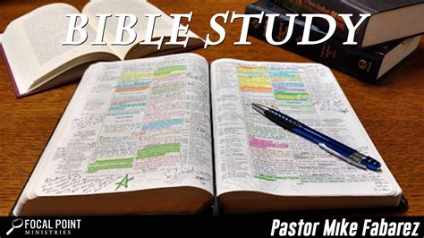 This latter question is extremely important when studying and teaching poetic material. Bible Study | Focal Point Ministries