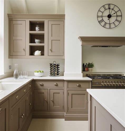 Beige Brown Kitchen Dark Kitchen Cabinets With Beige Countertop Beige