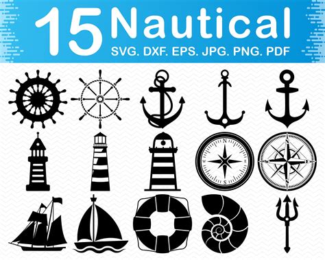 Visual Arts Ocean Svg Nautical Svg Anchor Svg Instant Download