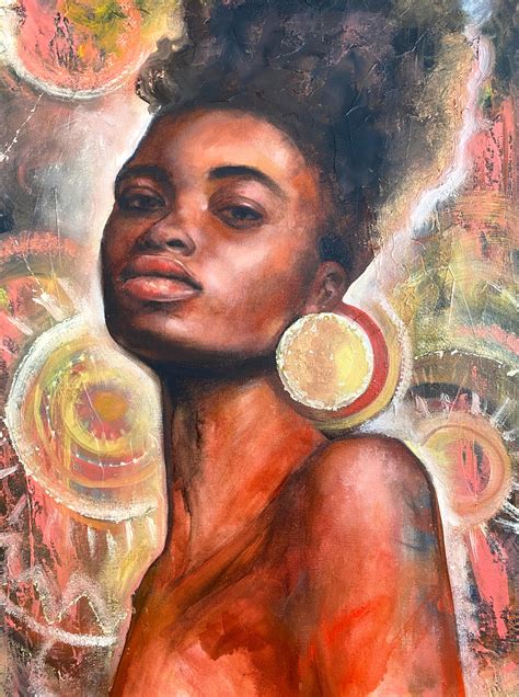 African Queen Painting By Valentina Shatokhina Artmajeur